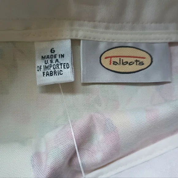 Talbots Bright Multicolor Floral Print Skirt Womens Size 6 A Line Knee Length - Picture 7 of 11